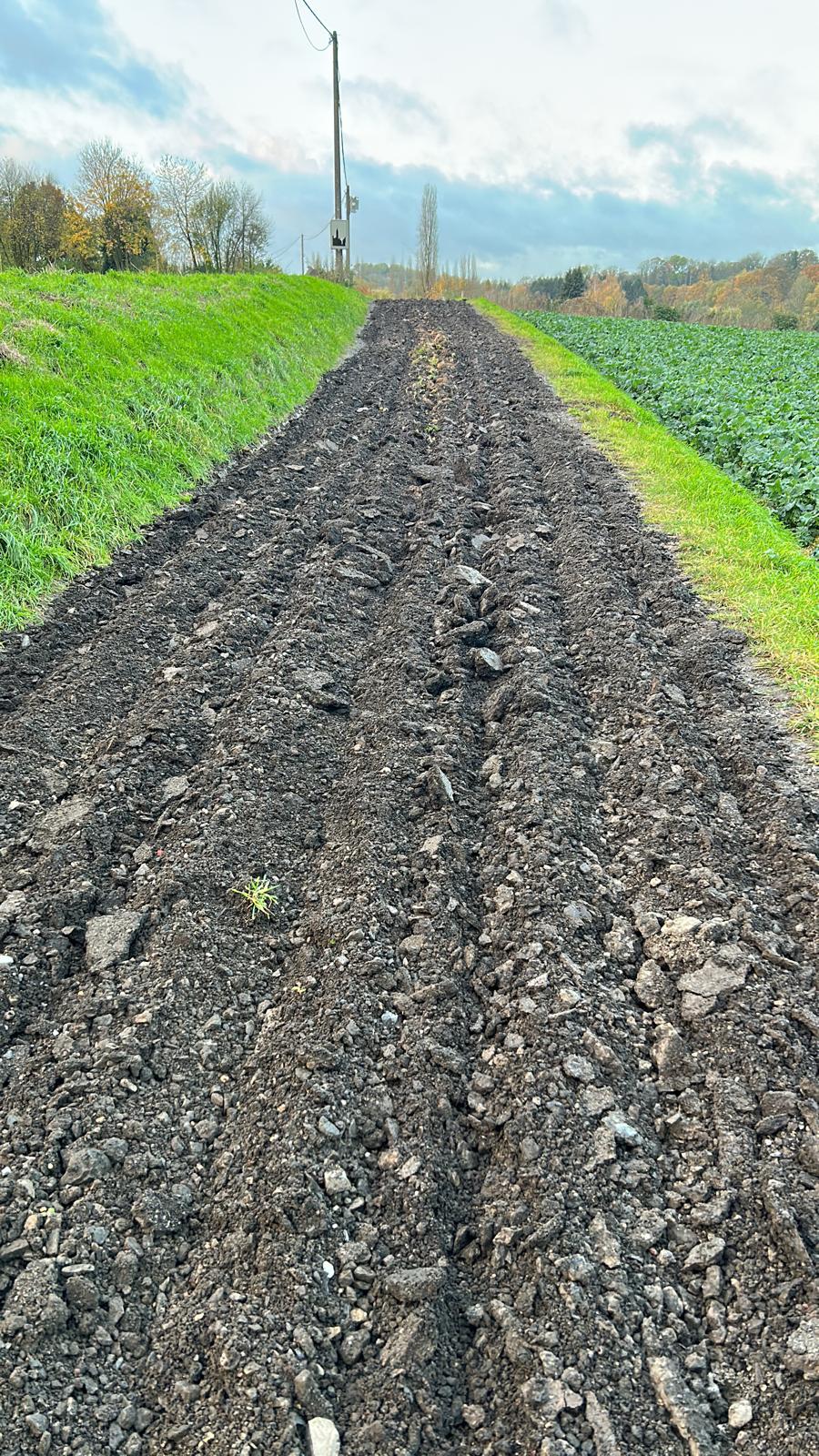 Décompactage du chemin lors de sa rénovation